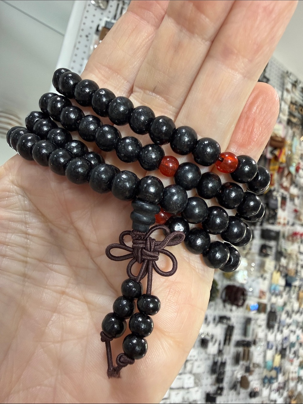 - 108 6mm Prayer Bead Sandalwood Meditation bracelet